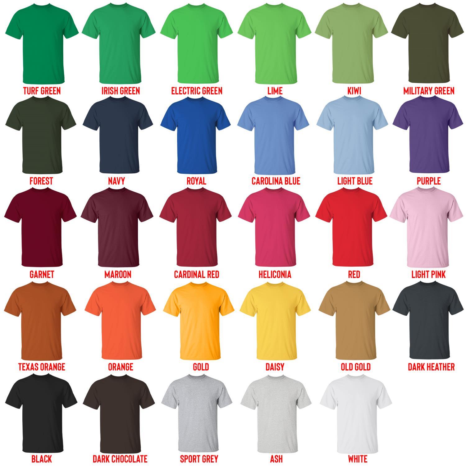 t shirt color chart - Ace of Diamond Store
