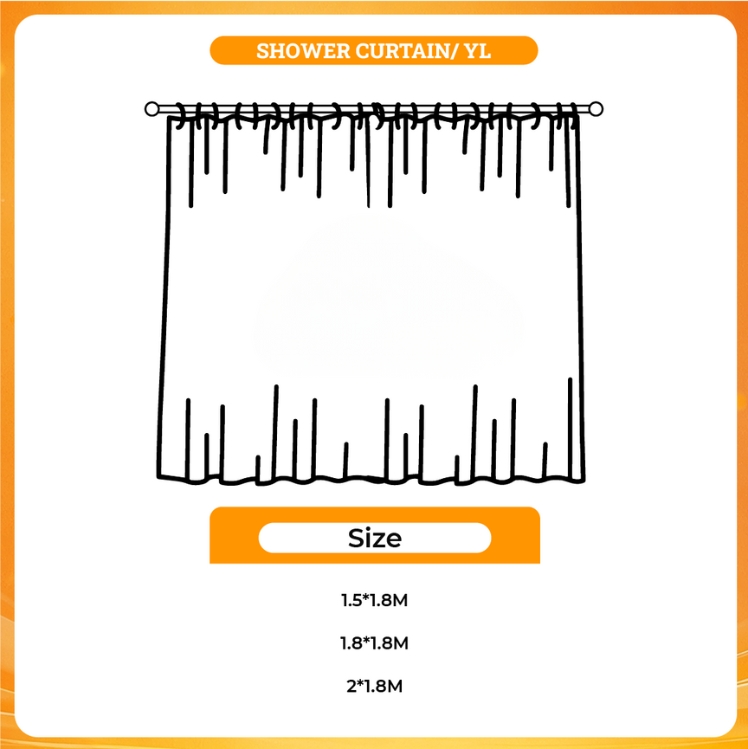 3D shower curtain - Ace of Diamond Store