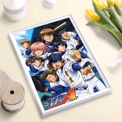 Minimalist Ace of Diamond Anime Decor Wall Art
