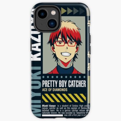 Street Wear Ace Of Diamond Kazuya Kazuya Miyuki Catcher Smile Iphone Case