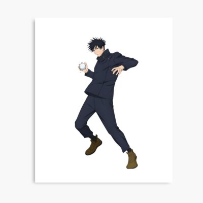 Stoic Anime Sorcerer Performing A Ritual Poster