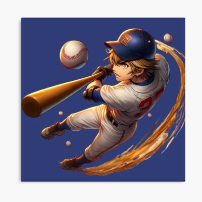 Anime Baseball Dynamic Swing Poster
