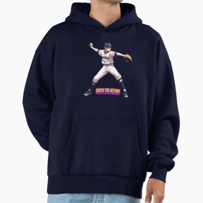 Anime Boy Baseball Player Ready To Throw The Ball Be Ready To Catch The Action Hoodie