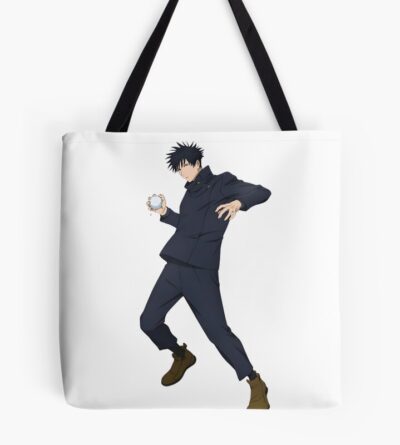 Stoic Anime Sorcerer Performing A Ritual Tote Bag