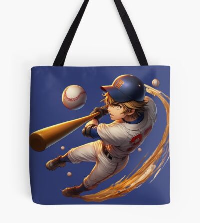 Anime Baseball Dynamic Swing Tote Bag