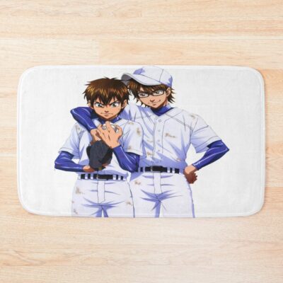 Ace Of Diamond Eijun Sawamura And Seto Takuma Bath Mat