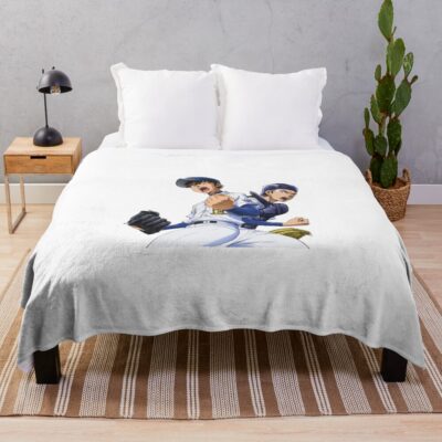 Ace Of Diamond Throw Retro Blanket