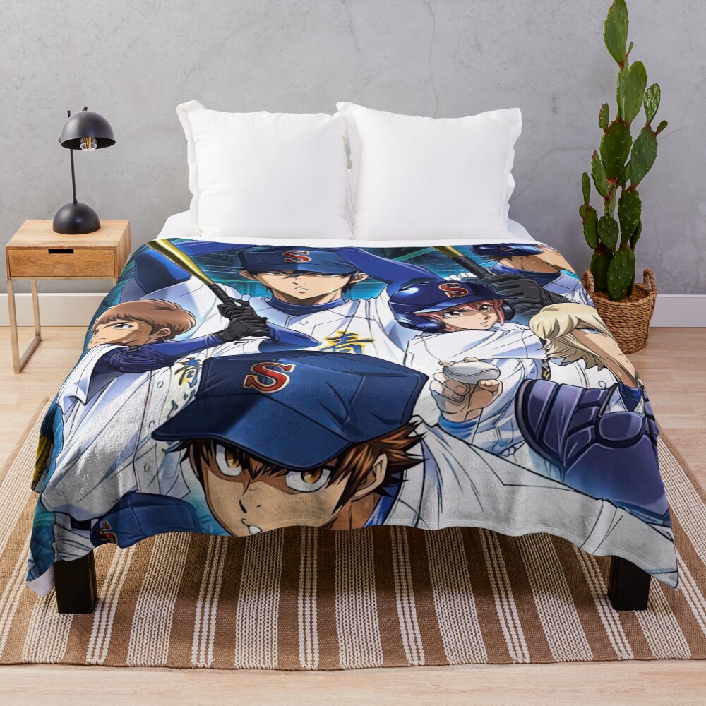 Diamond No Ace Team Throw Blanket