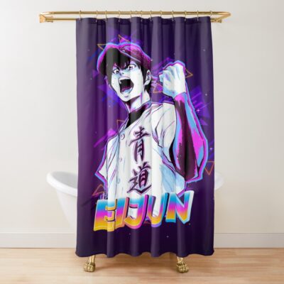 Eijun Sawamura Diamond No Ace Shower Curtain