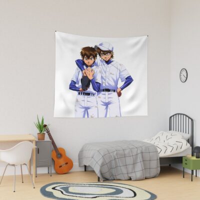 Ace Of Diamond Eijun Sawamura And Seto Takuma Tapestry
