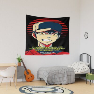 Diamond No Ace Sawamura Eijun Pitcher Tapestry