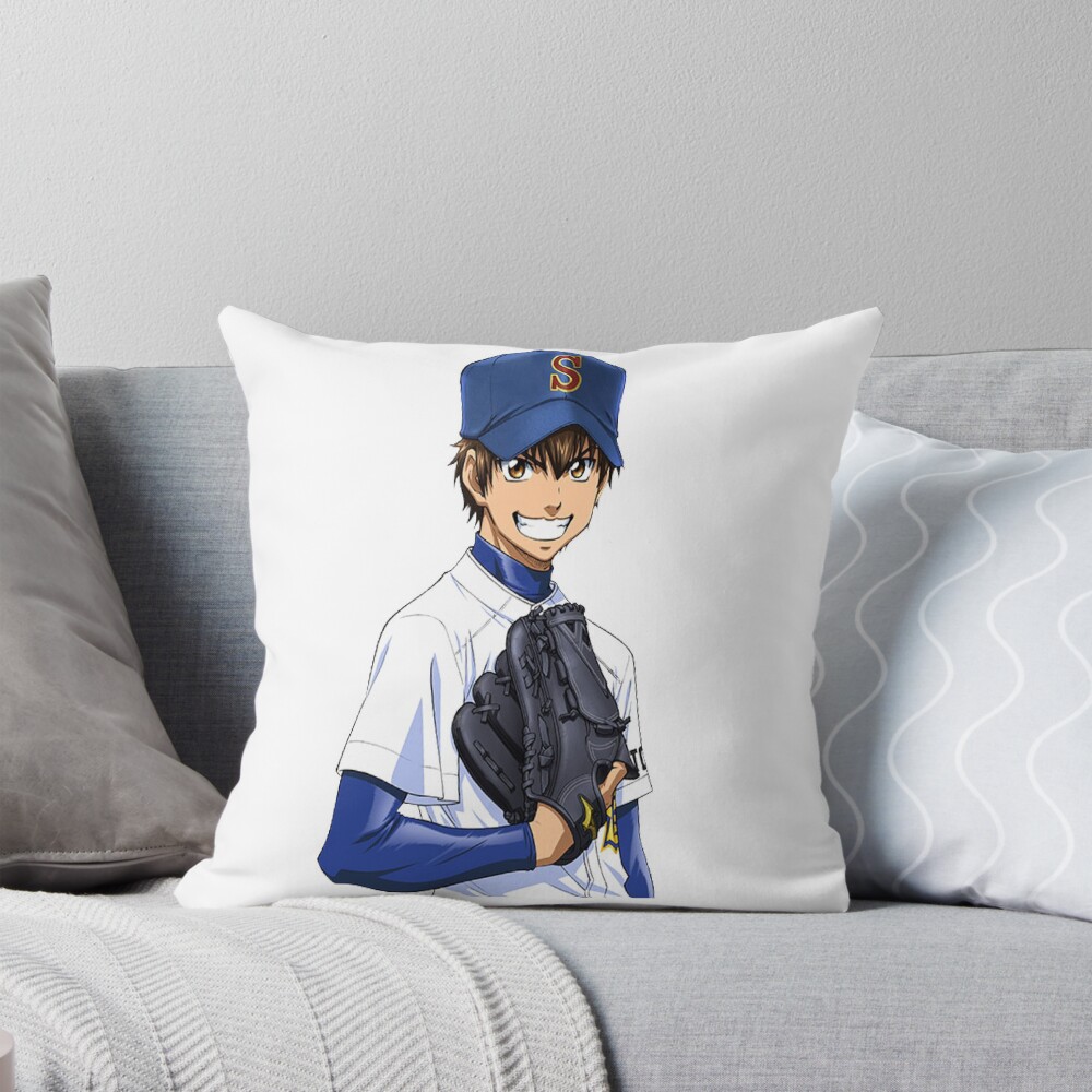 Ace Of Diamond Eijun Sawamura Throw Pillow
