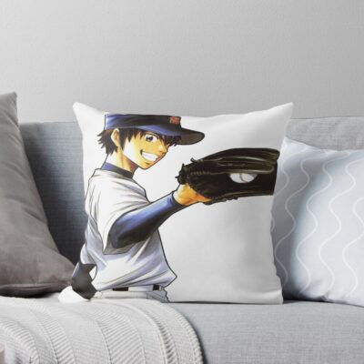 Eijun Sawamura Range Throw Pillow